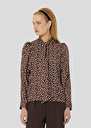 Brown with white polka dots shirt Candy Cactus, Chocolate TARA JARMON US