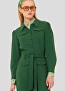 Green crepe jumpsuit Calice Green TARA JARMON US