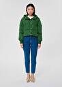 Matte green down jacket Daisy Green TARA JARMON US