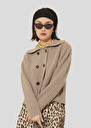 Brown wool cardigan Goldie Night, Nut brown TARA JARMON US