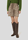 Brown leopard printed skirt Juno Chocolate TARA JARMON US
