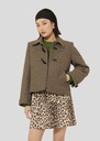 Beige caban coat Manoel Nut brown TARA JARMON US