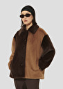 Brown faux fur coat Magritte Chocolate TARA JARMON US