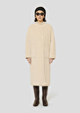 Ecru faux fur coat Marta Craie, Night TARA JARMON US