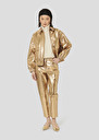 Golden leather pants Pietra Gold TARA JARMON US