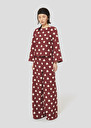 Burgundy with white hearts pants Positivo Burgundy TARA JARMON US