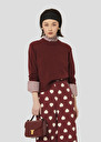 Burgundy merino wool sweater Preppy Burgundy, Cactus TARA JARMON US