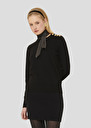 Black wool sweater Prunette Black, Gray grey, Off-white TARA JARMON US