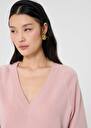 Old pink cashmere sweater Paz Almond, Black, Blush, Horizon, Lemon yellow, Night, Off-white, Old pink TARA JARMON US