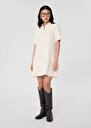 Ecru crepe dress Robby Charcoal, Night, Off-white, Pink TARA JARMON US
