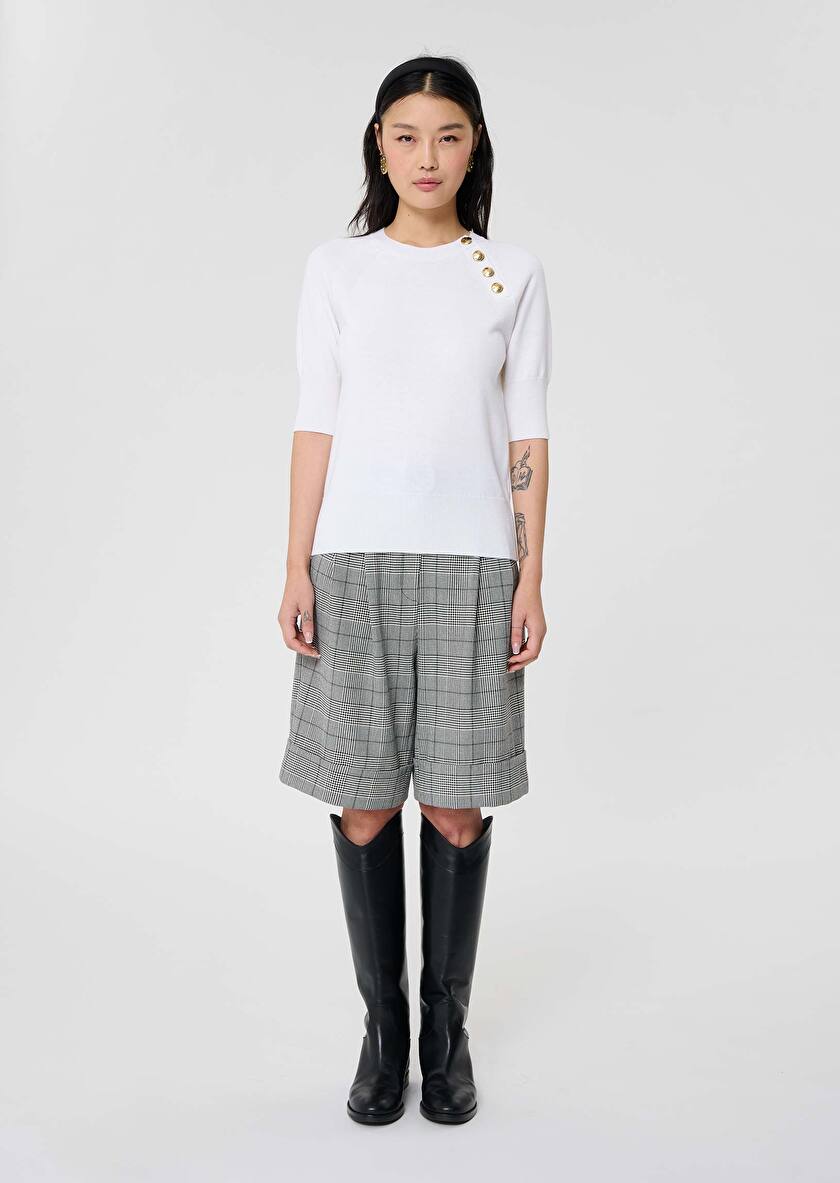 Ecru wool sweater Pastelle Off-white TARA JARMON US