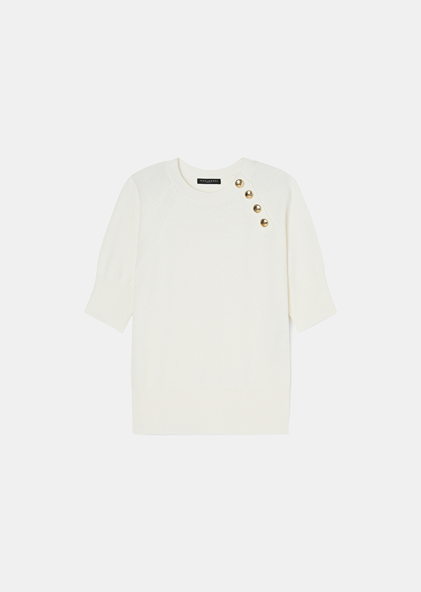 Ecru wool sweater Pastelle Off-white TARA JARMON US