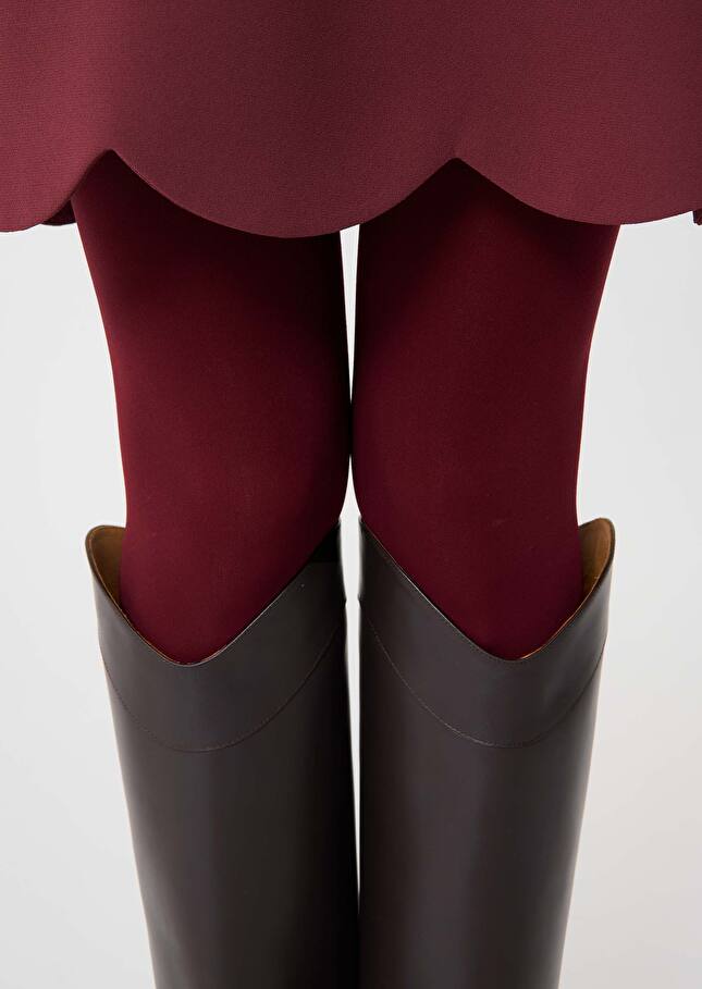 Burgundy crepe dress Ruoda Burgundy TARA JARMON US