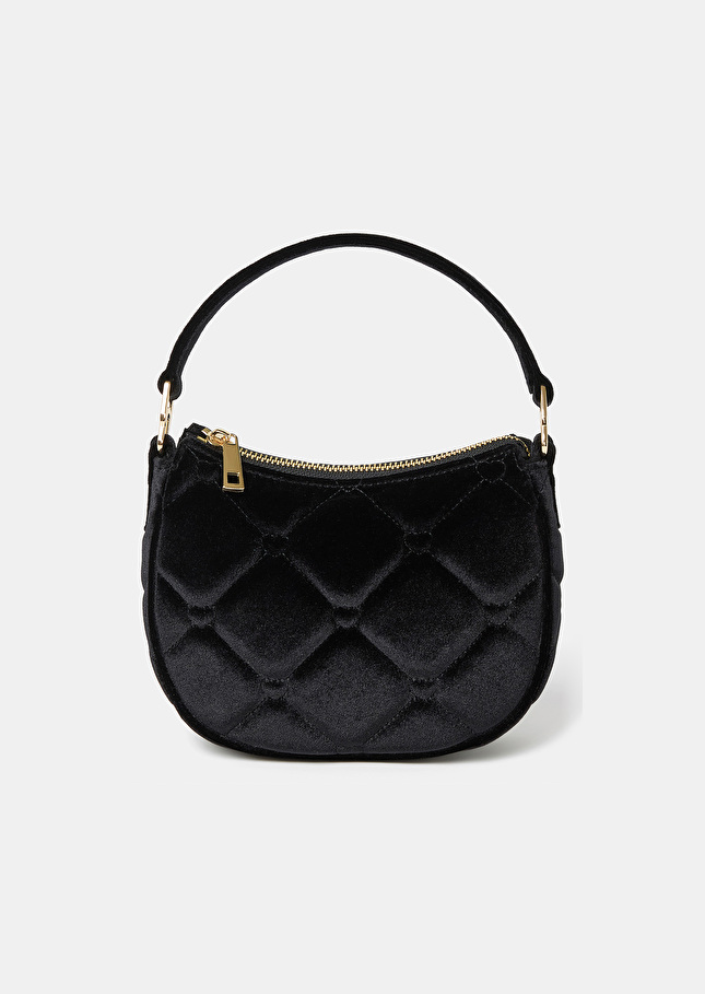 Black velvet bag Silva Black TARA JARMON US