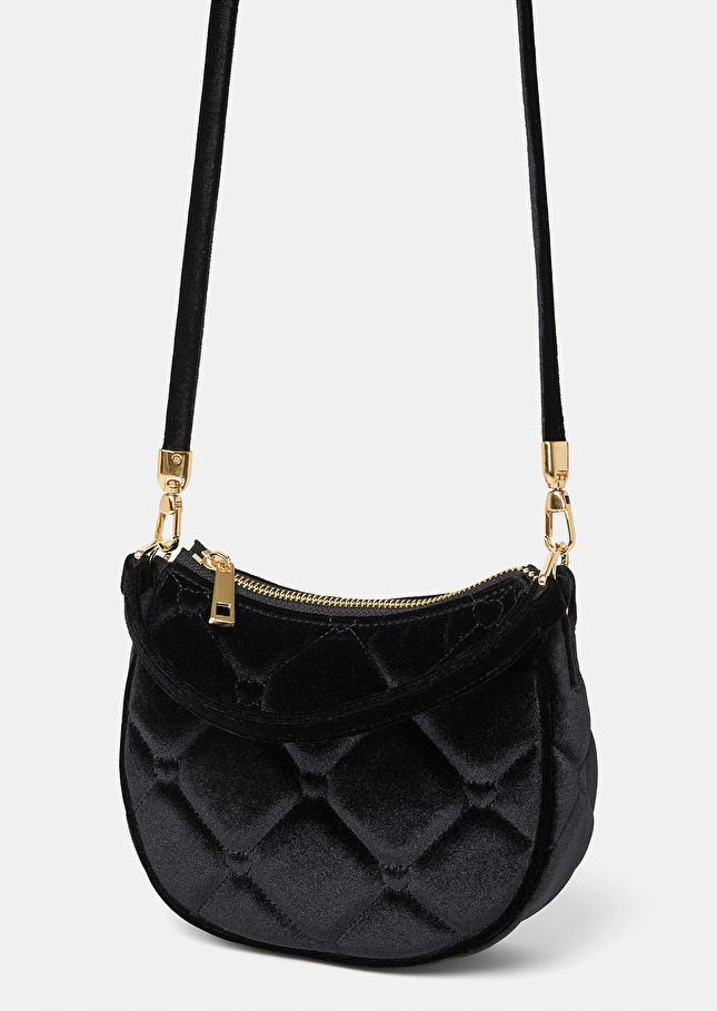 Black velvet bag Silva Black TARA JARMON US