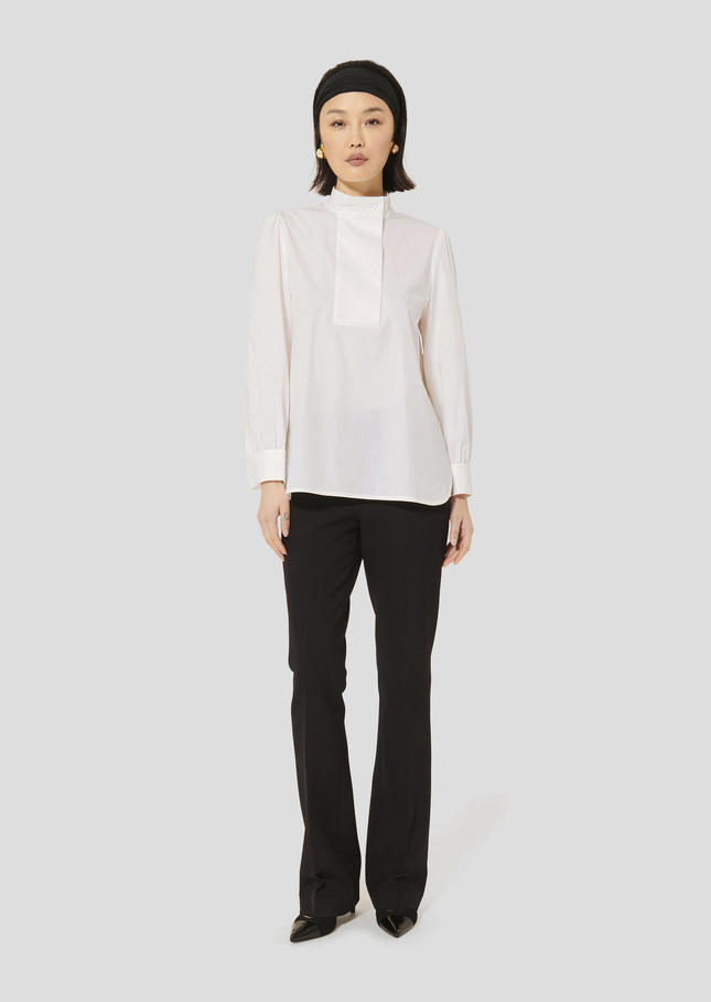 White poplin top Tidore White TARA JARMON US