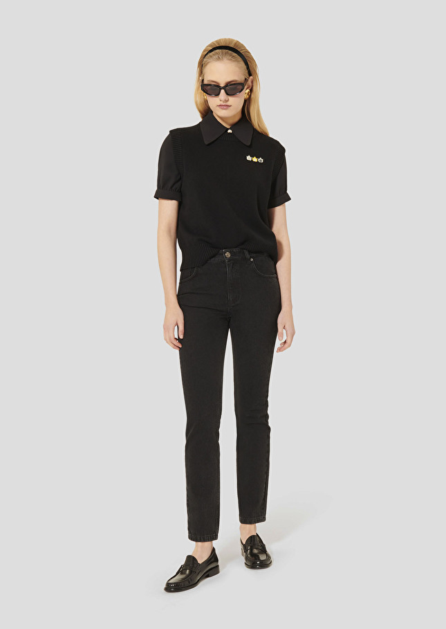 Black denim jeans Josh Charcoal TARA JARMON US