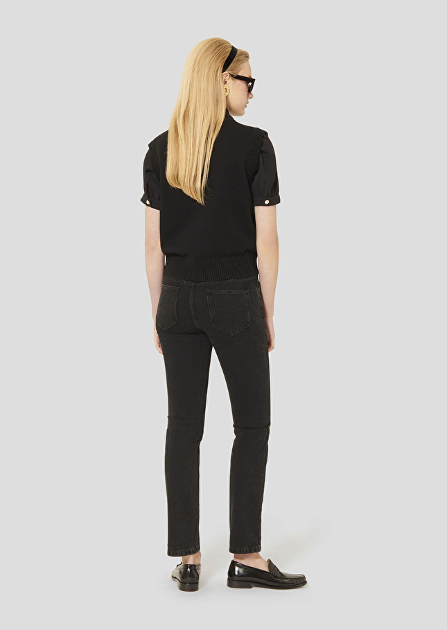 Black denim jeans Josh Charcoal TARA JARMON US