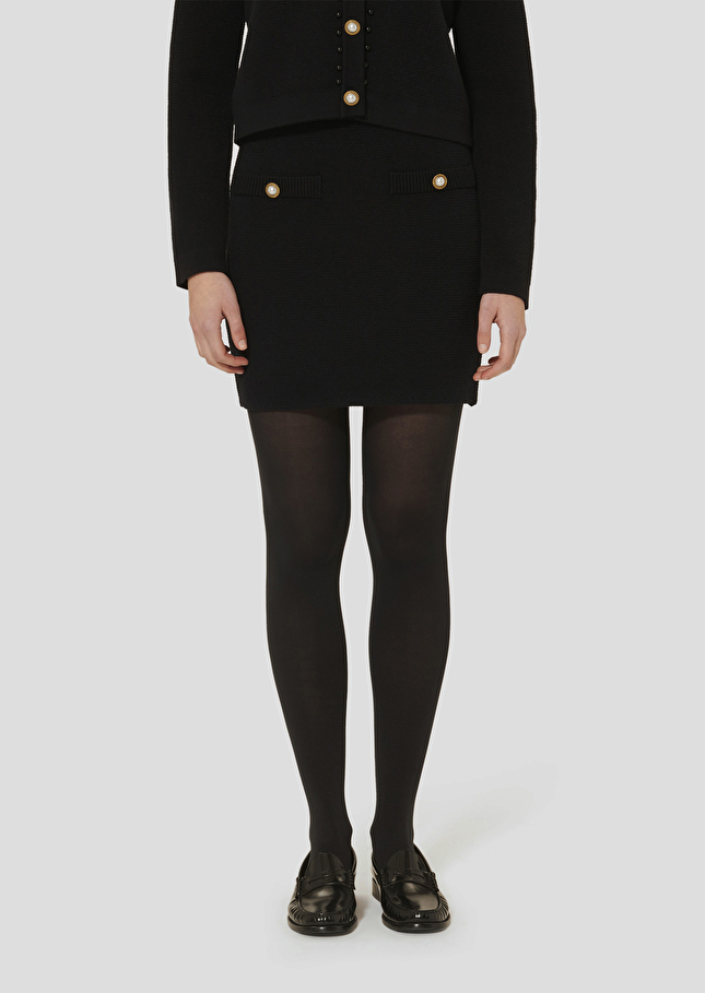 Black knitted skirt Jelka Charcoal TARA JARMON US