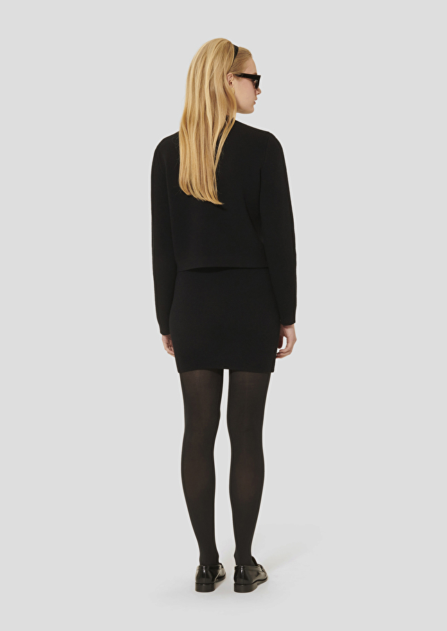 Black knitted skirt Jelka Charcoal TARA JARMON US