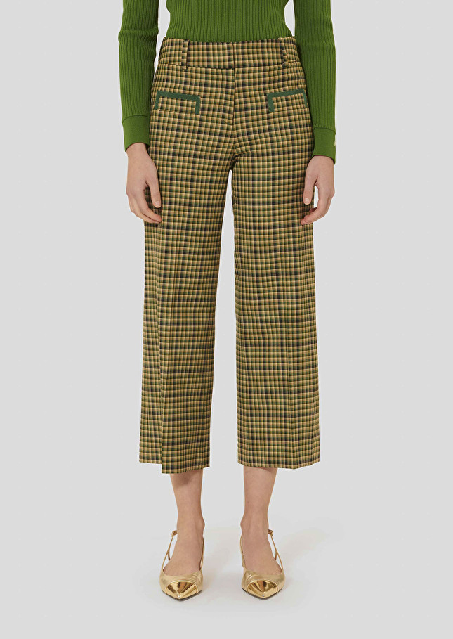 Green tartan pants Penelope Cactus TARA JARMON US