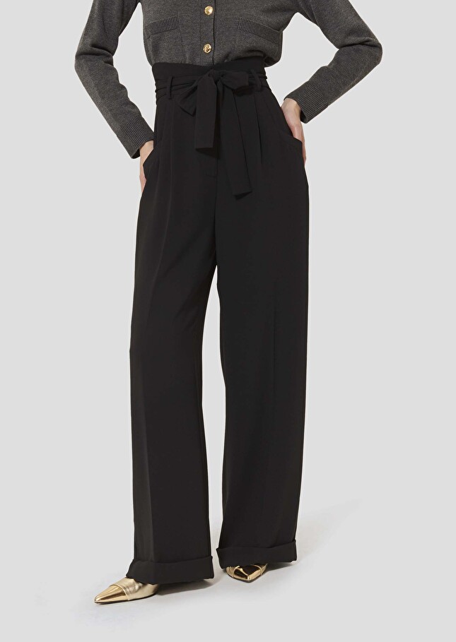 Black flanel pants Pia Charcoal TARA JARMON US