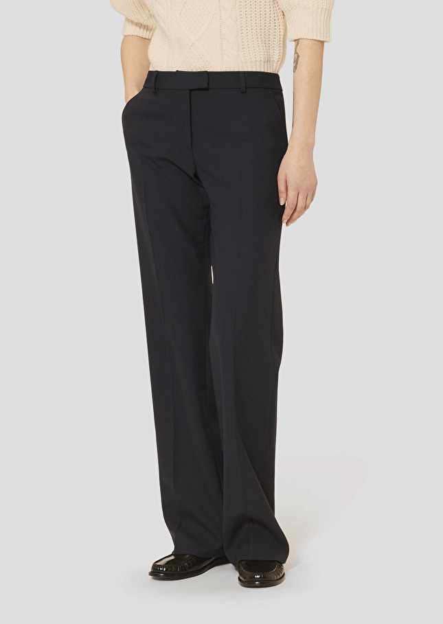 Midnight blue flannel pants Primero Night TARA JARMON US
