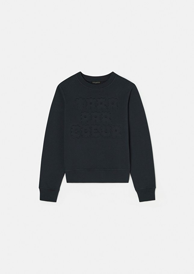 Midnight blue cotton sweater Presto Night TARA JARMON US