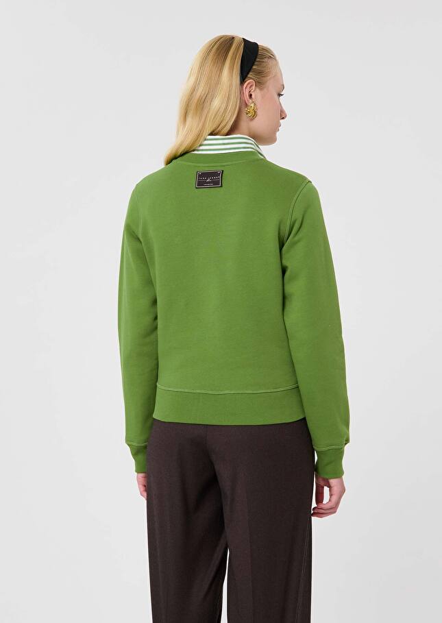 Green cotton sweater Presto Cactus TARA JARMON US