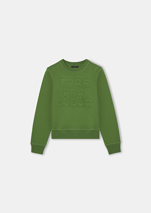 Green cotton sweater Presto Cactus TARA JARMON US