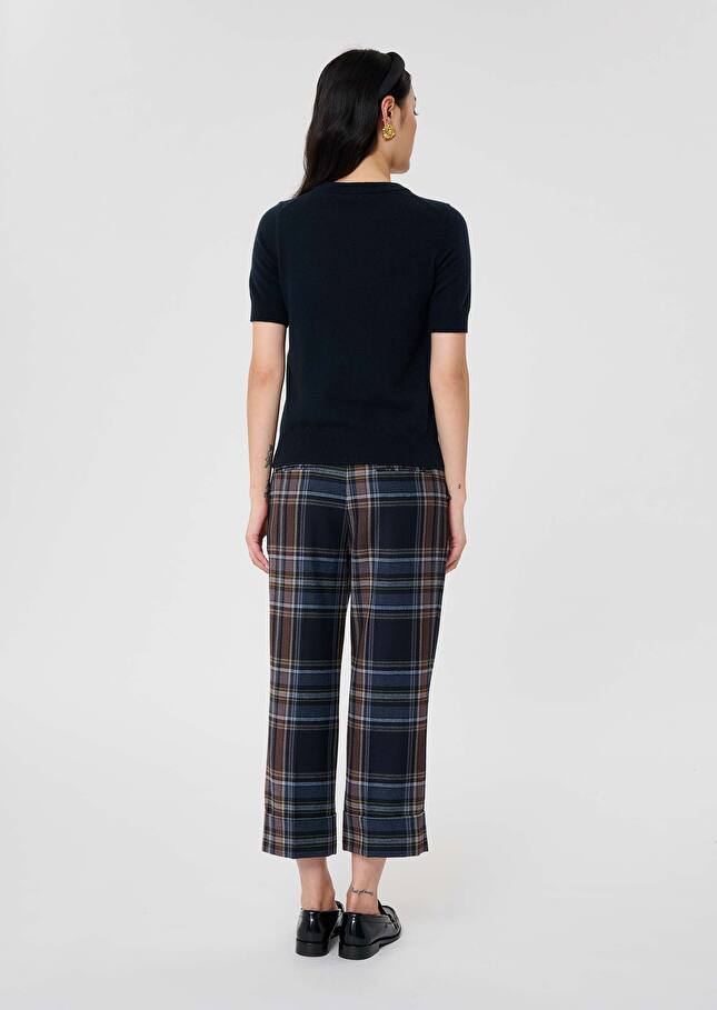 Midnight blue cashmere sweater Peer Night TARA JARMON US