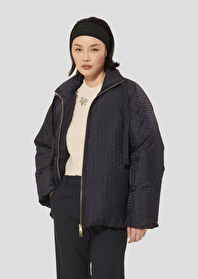 Matte midnight blue down jacket
