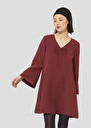 Burgundy crepe dress Rolie Burgundy, Night TARA JARMON US