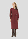 Burgundy crepe dress Rossini Burgundy, Cactus, Night TARA JARMON US