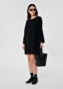 Black crepe dress Ruoda Black, Burgundy, Green, Night TARA JARMON US