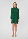 Green crepe dress Rolfo Black, Green, Night, Nut brown, Off-white TARA JARMON US