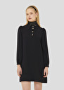 Black crepe dress Rolfo Black, Green, Night, Nut brown, Off-white TARA JARMON US