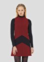 Burgundy double canvas dress Respect Burgundy TARA JARMON US