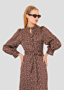 Brown with white polka dots dress Rivoltina Cactus, Chocolate TARA JARMON US