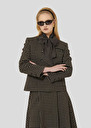 Black plaid jacket Vannie Black TARA JARMON US