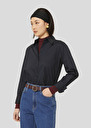 Midnight blue poplin shirt Clarisse Night, White TARA JARMON US