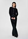 Midnight blue cotton and wool cardigan Giuda Bonbon, Horizon, Night, Off-white TARA JARMON US
