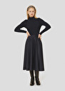 Midnight blue flannel skirt Jackie Night TARA JARMON US