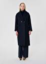 Midnight blue wool coat Milo Night TARA JARMON US