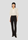 Black double-canvas pants Peyton Burgundy, Charcoal, Off-white TARA JARMON US