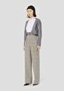 Grey glen plaid pants Parigi Charcoal, Chocolate TARA JARMON US