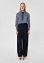 Midnight blue wool pants Parigi Night TARA JARMON US