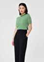 Green cashmere sweater Peer Almond, Night, Old pink TARA JARMON US