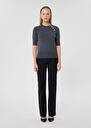 Grey wool sweater Pastelle Black, Cactus, Gray grey, Jade, Off-white TARA JARMON US