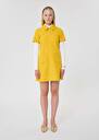 Yellow double canvas dress Rubina Black, Blush, Brut, Cactus, Grey, Horizon, Lemon yellow, Taupe color TARA JARMON US